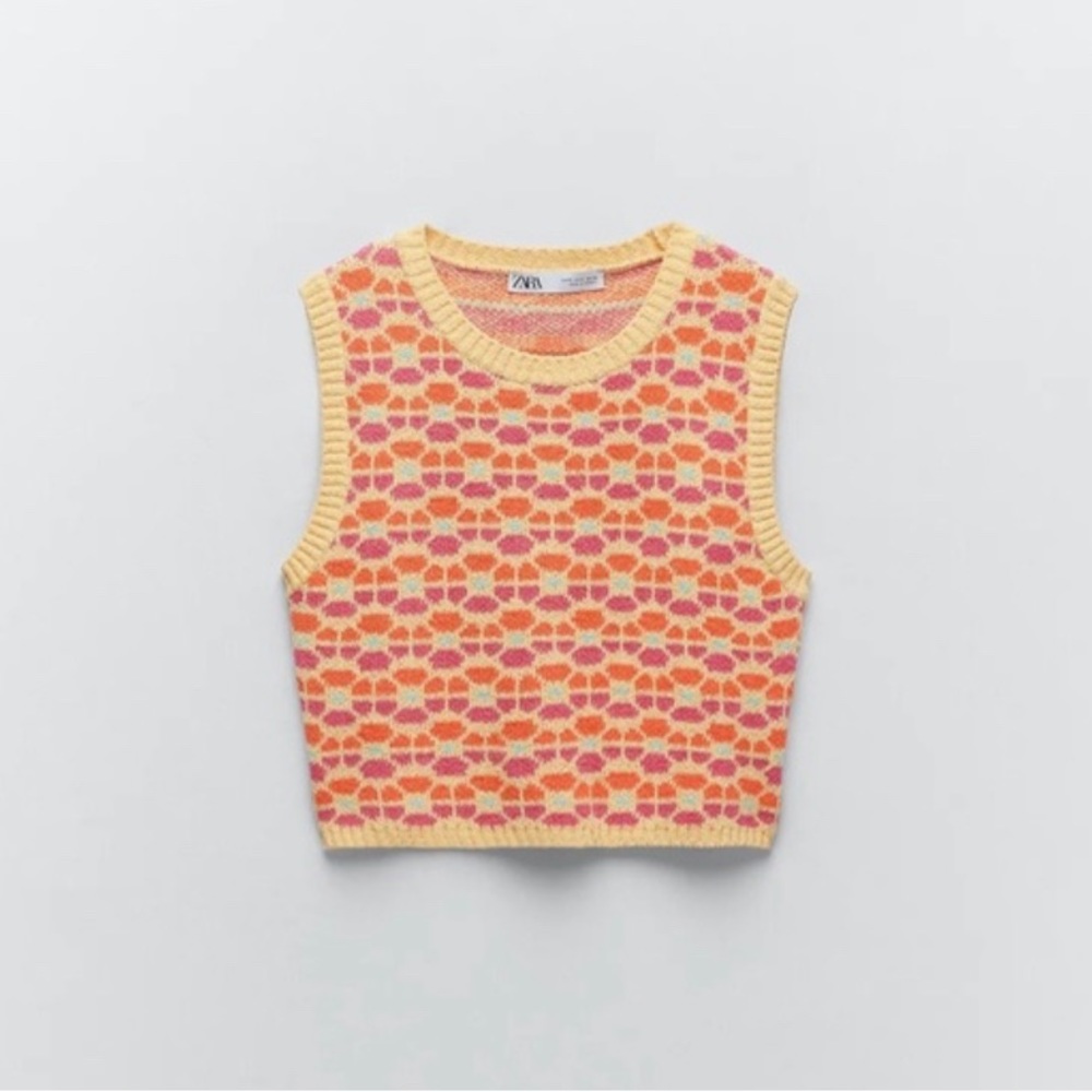 Zara knit sweater vest